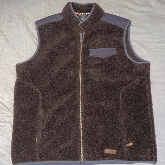 Mens Sherpa Tingri Vest Brown Xxl Like 